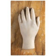 Classical Marble Artist Model Hand, Italy, Late 19th Century