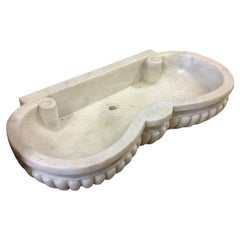 Classical Marble Carved Stone Sink Basin 3'