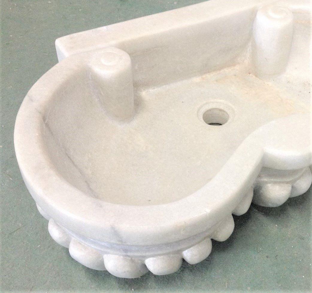 Classical Roman Classical Marble Carved Stone Sink Basin