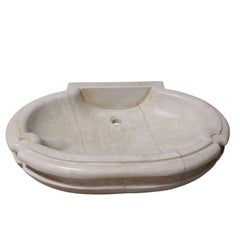 Lavandino circolare in marmo classico A. Stone