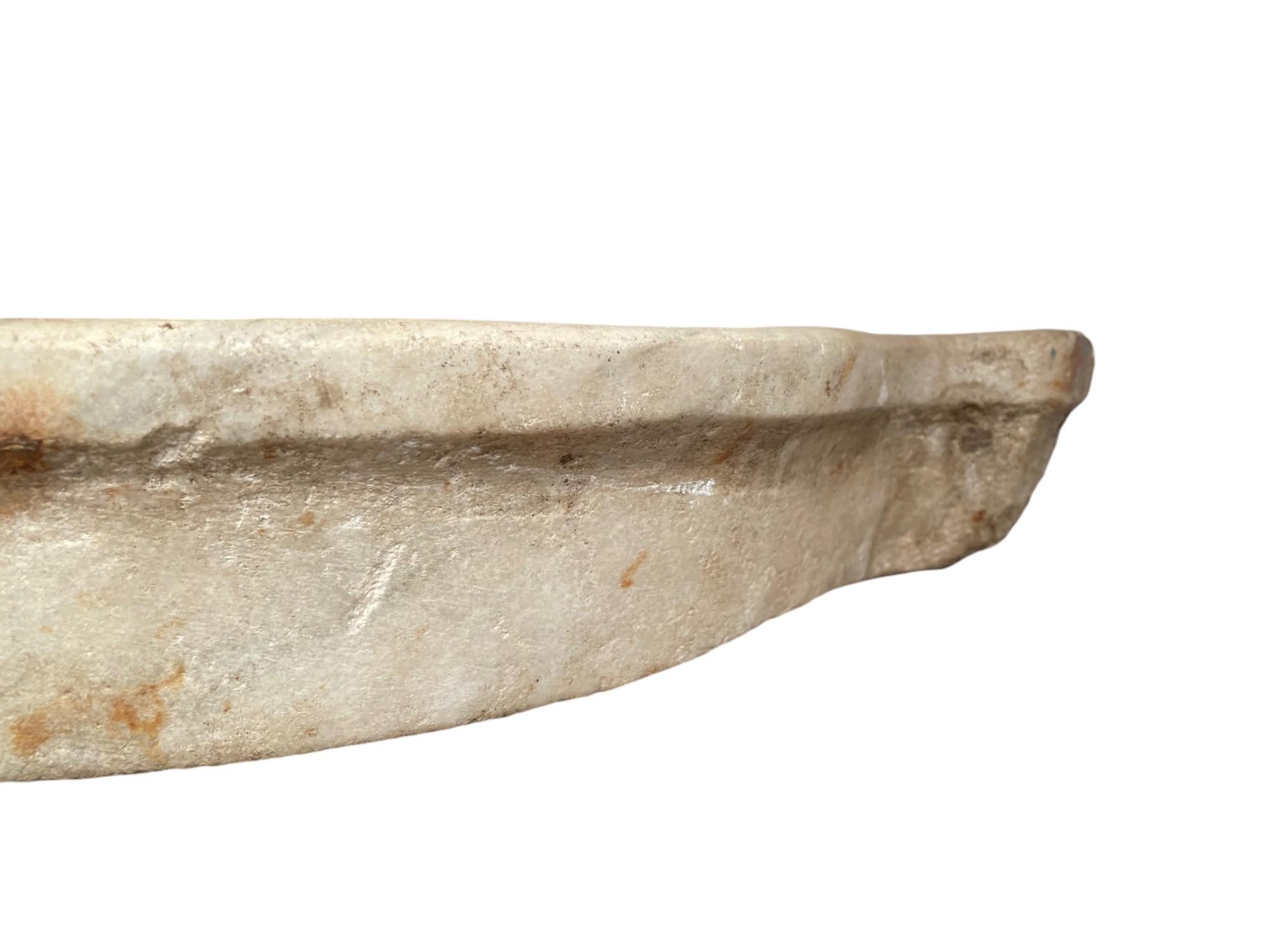 18th Century Classical Marble Corner Stone Sink For Sale
