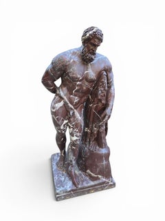 Classical Marble Sculpture of Hercules, Italy, 1950s