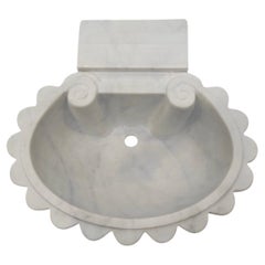 Classical Marble Shell Sink Stoop Basin