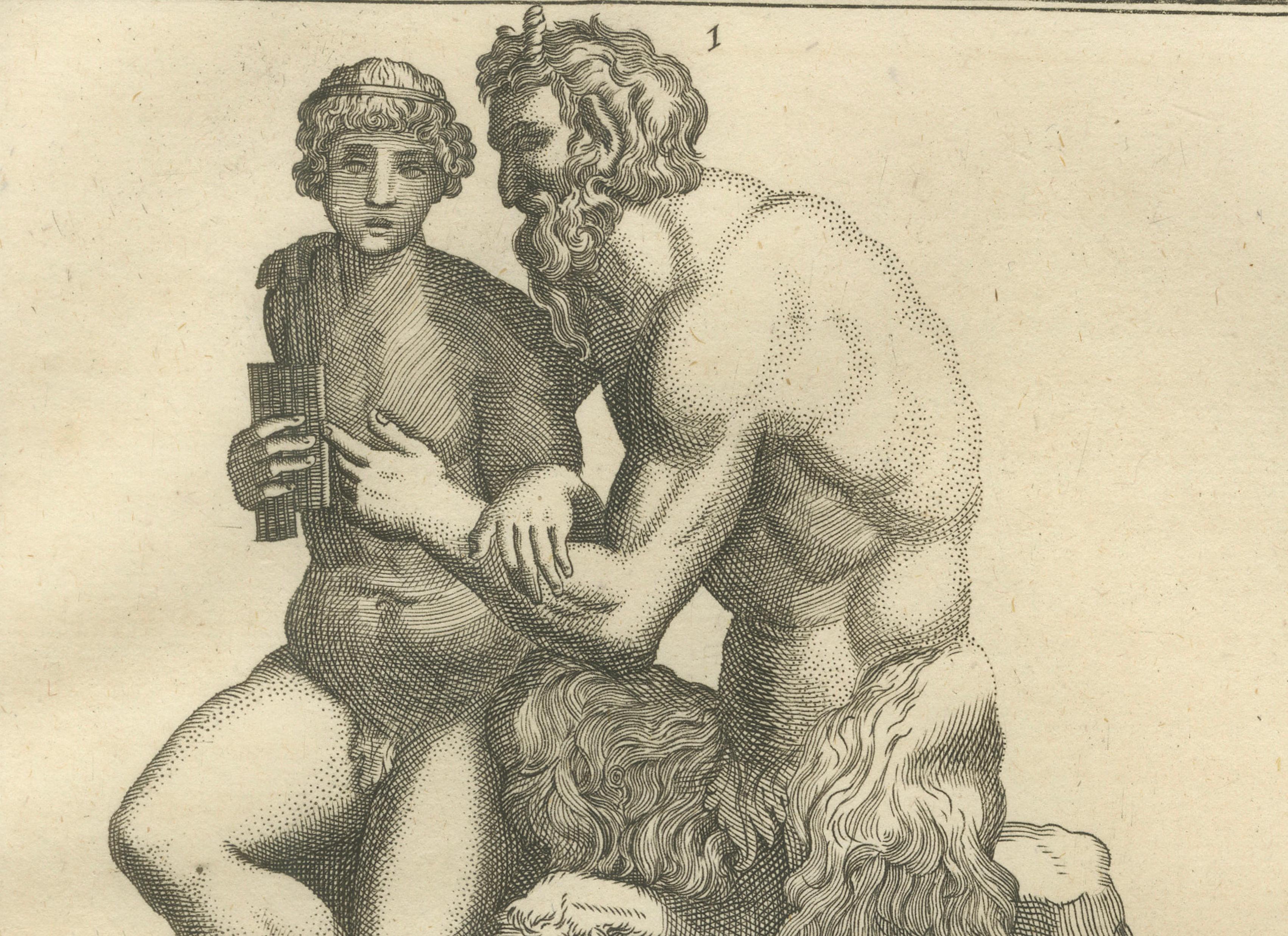 Classical Marble Statues, Apollo and Nude Figures – Montfaucon Antiquity, 1721