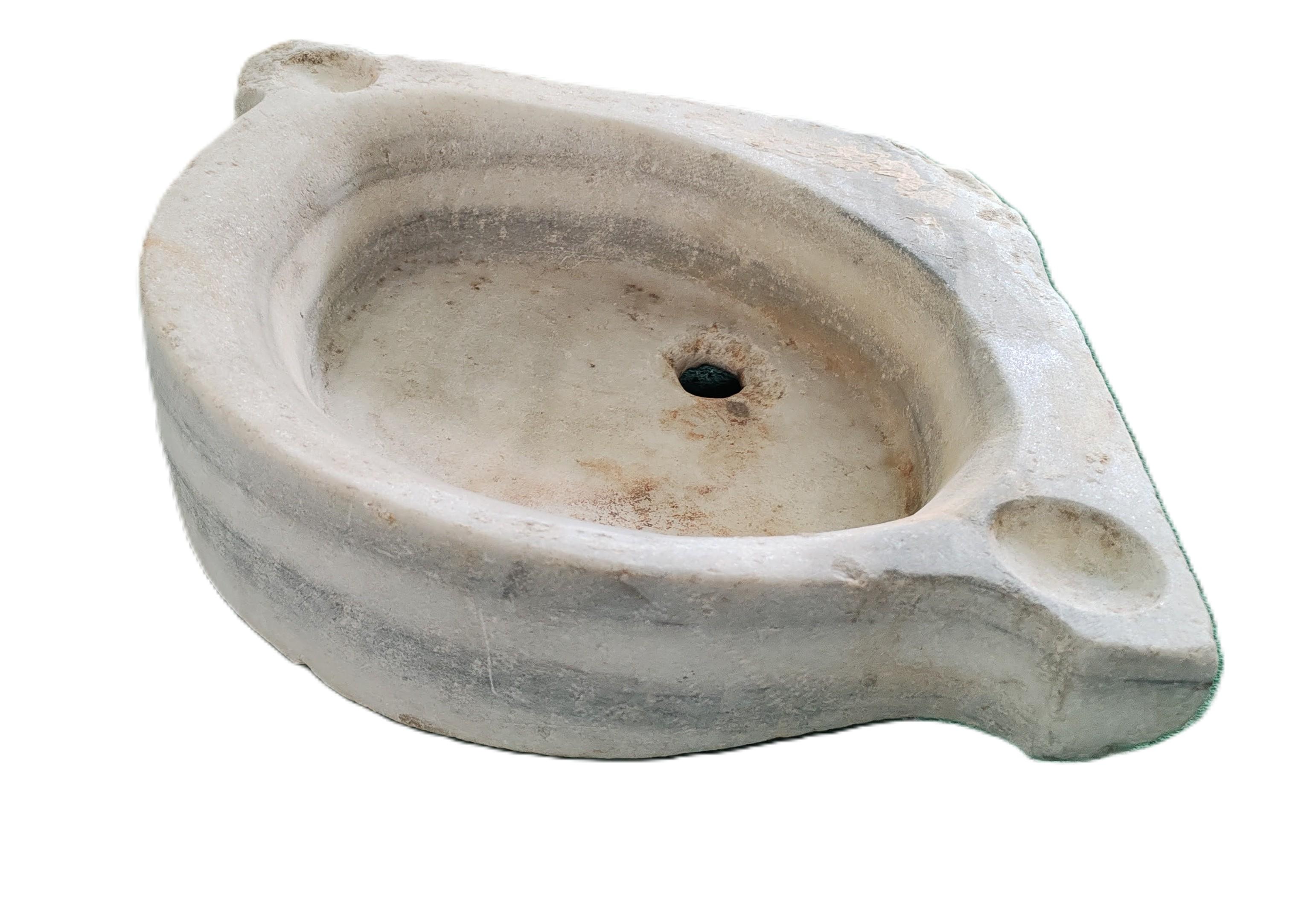 Grec classique Evier d'angle Classic en marbre Stone en vente