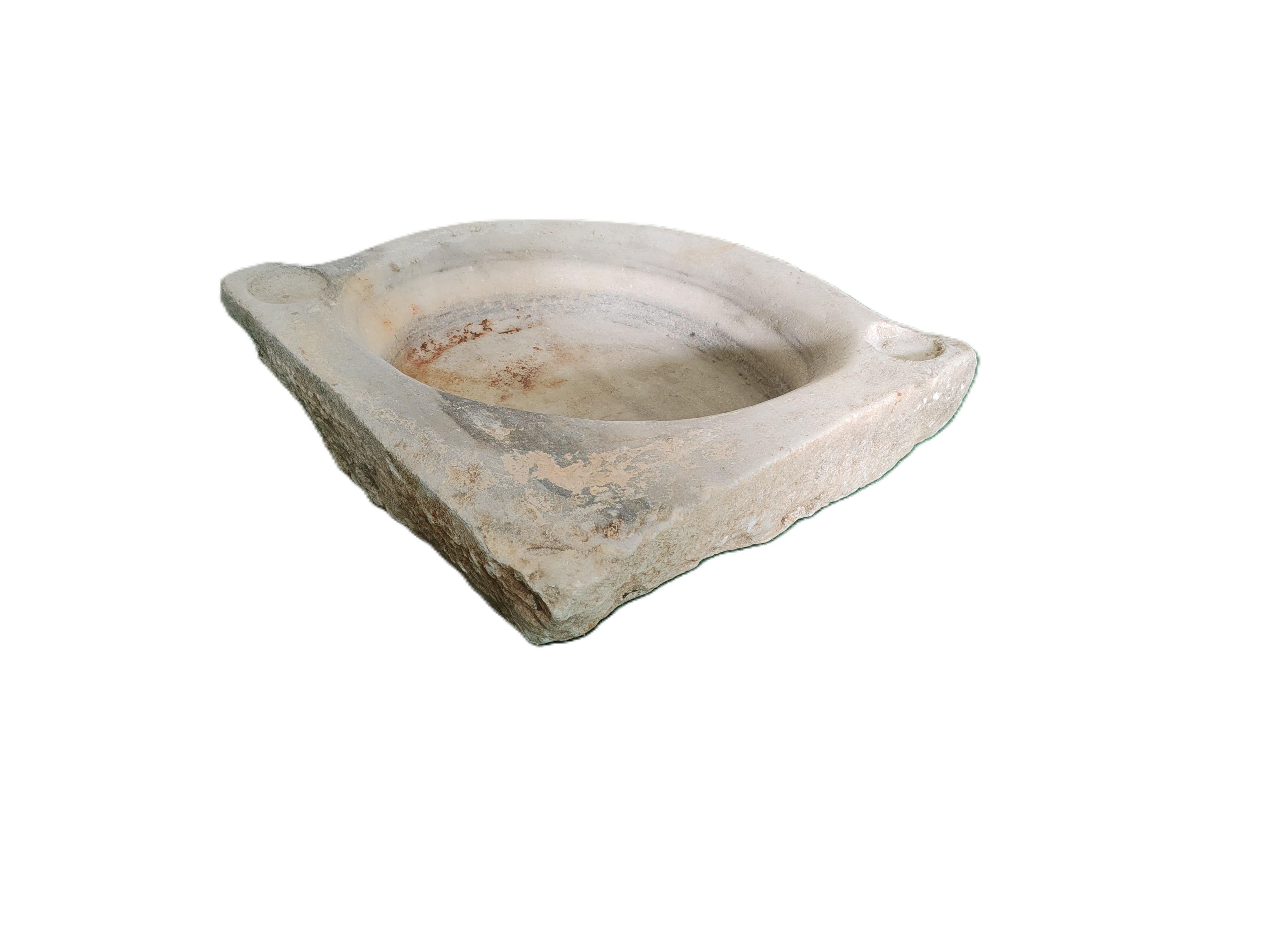 italien Evier d'angle Classic en marbre Stone en vente