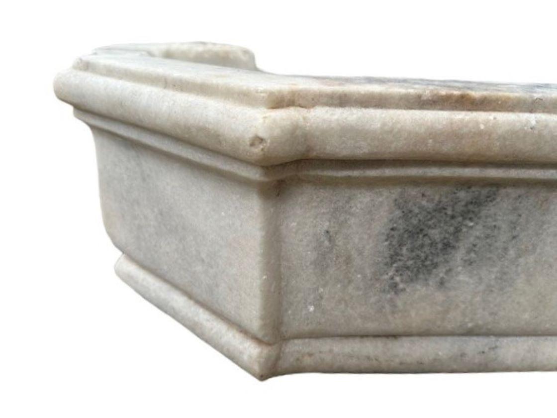 19th Century Classical Marble Stone Period Antique Double Sink For Sale