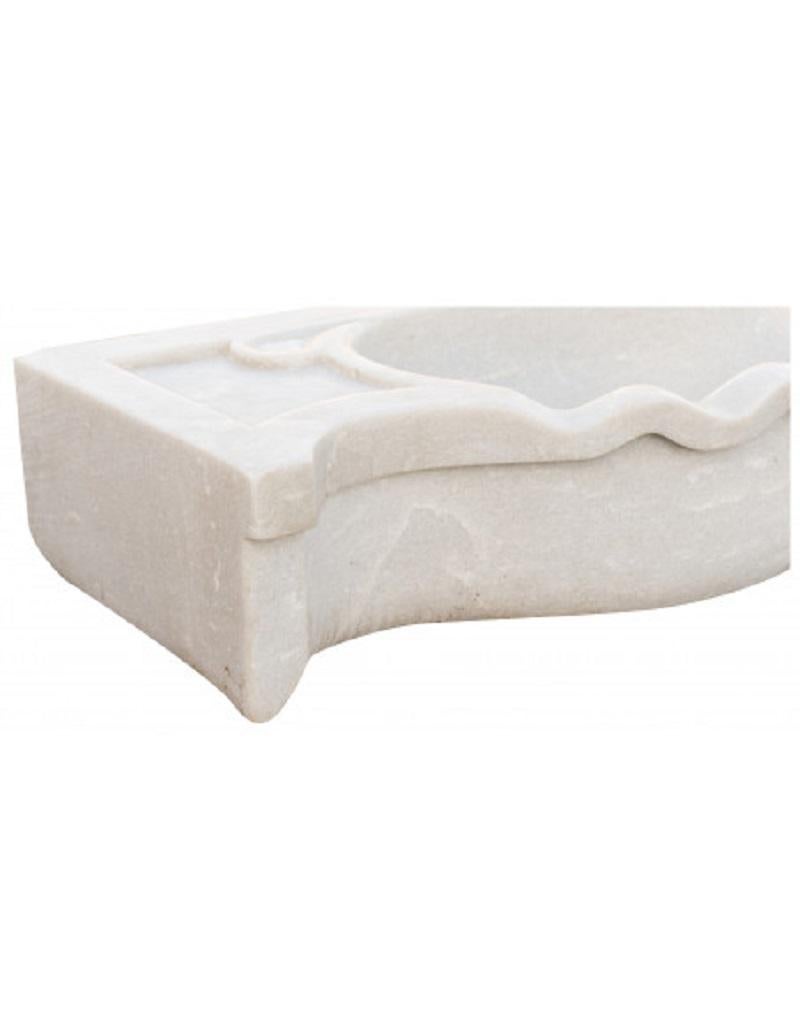 Sculpté Vasque de salle d'eau en marbre et pierre Classic en vente