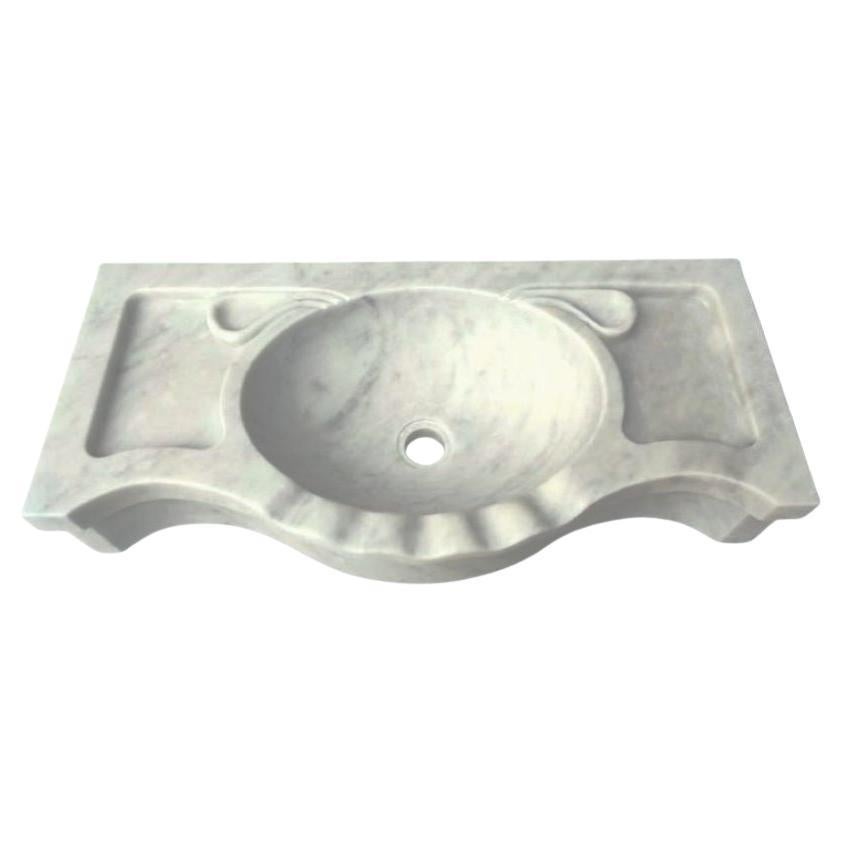 Classical Marble Stone Powder Room Sink Basin For Sale