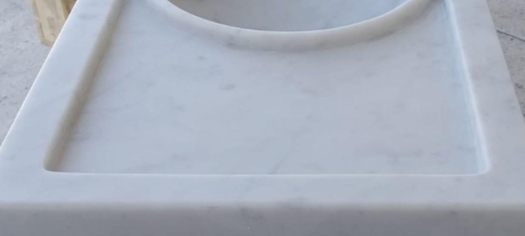 Classical Marble Stone Sink Basin In New Condition For Sale In Cranbrook, Kent