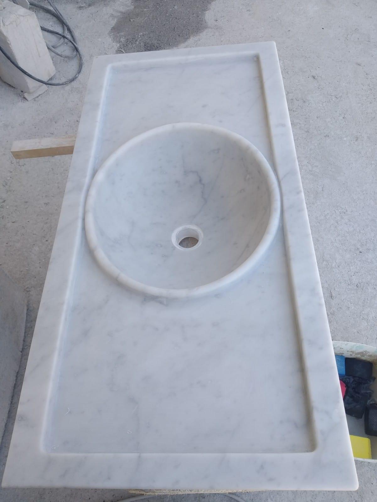 Carved Classical Marble Stone Sink Basin