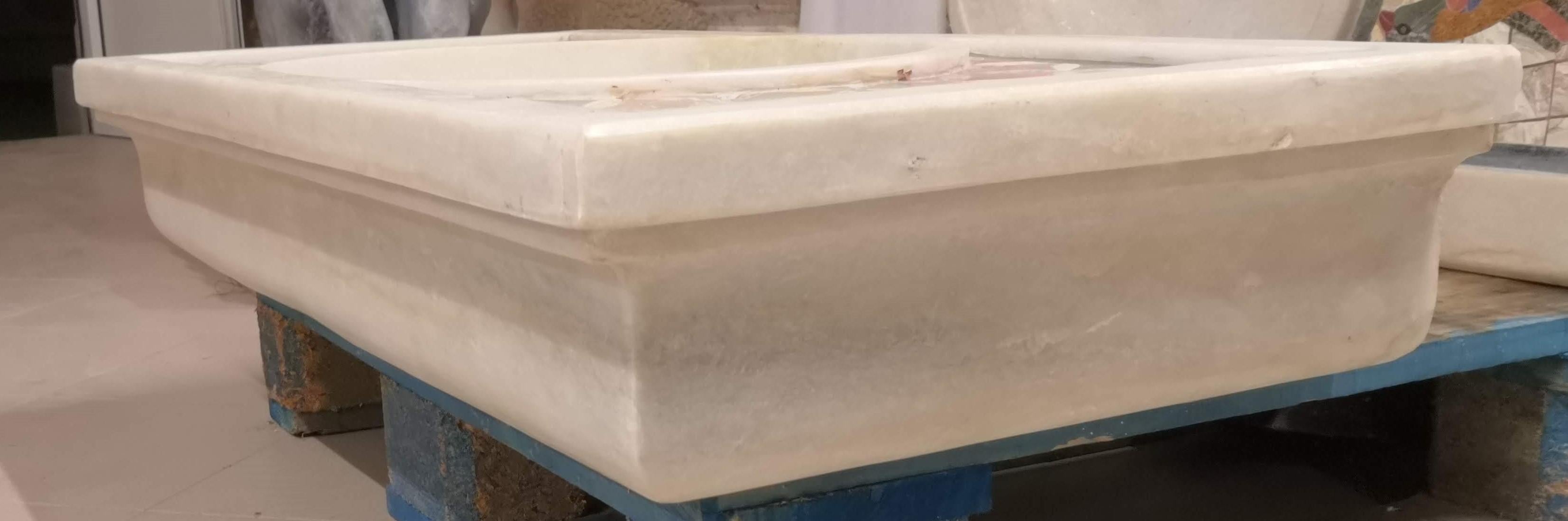 Classical Marble Stone Sink Basin For Sale 2
