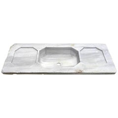 Antique Classical Marble Stone Sink Basin