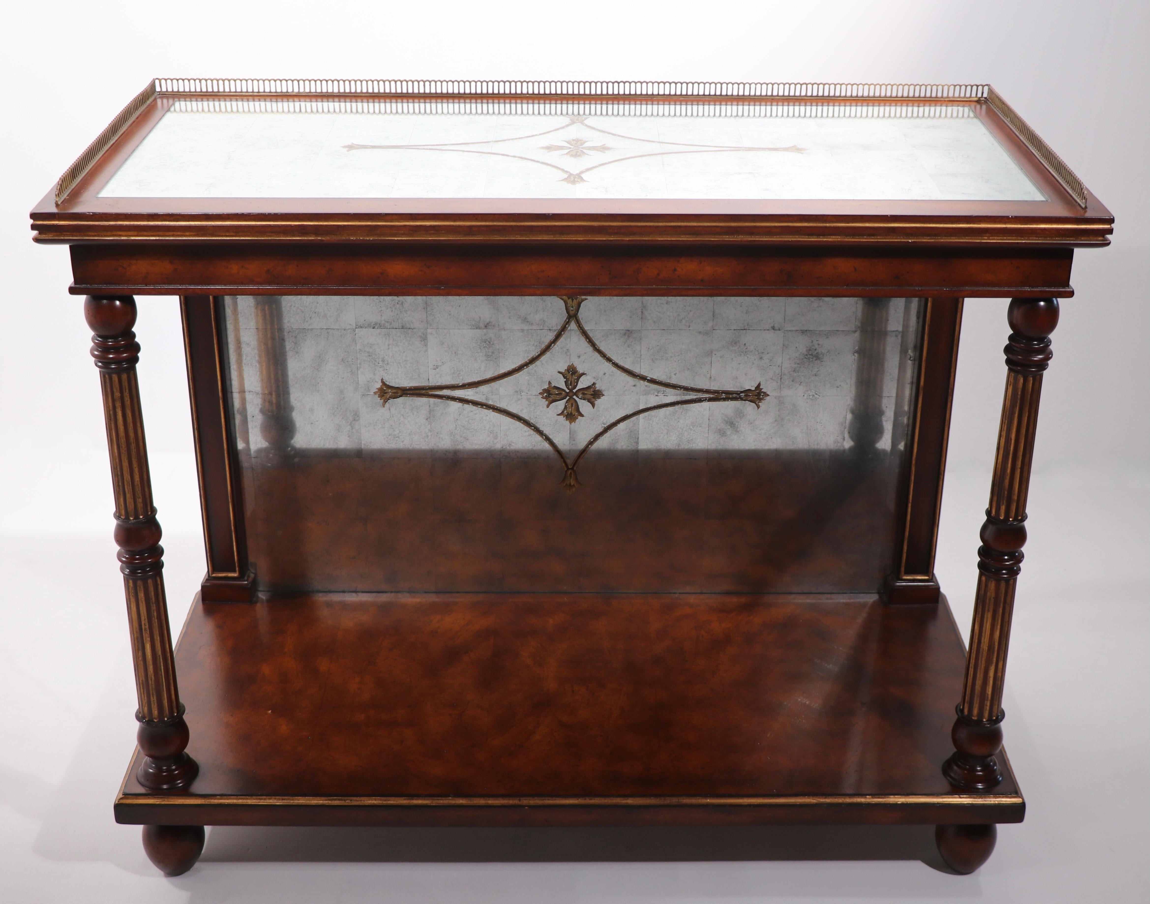 American Classical Mirrored Sideboard Console European Crossroads by John Richard 