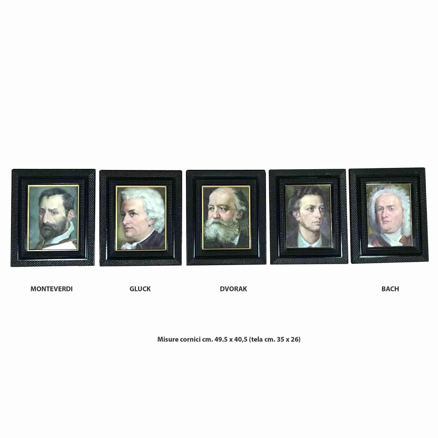 Twenty Italian Portraits Paintings by Cartone 1935 Twenty Composers Portraits 9