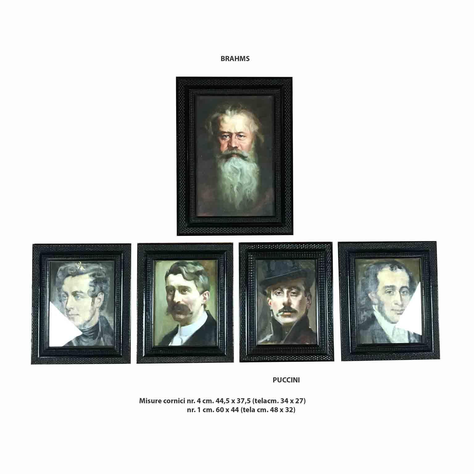 Twenty Italian Portraits Paintings by Cartone 1935 Twenty Composers Portraits 10