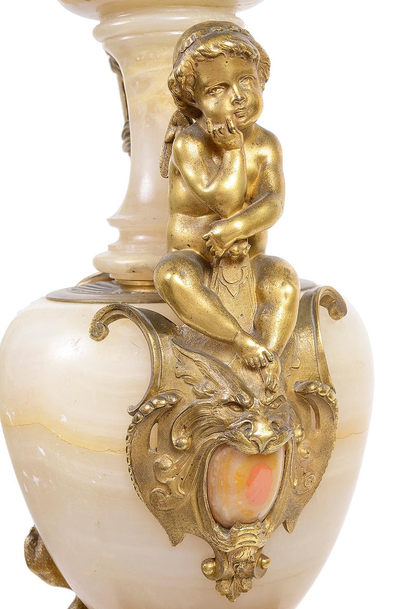 Classical Onyx and Ormolu Ewer In Good Condition In Brighton, Sussex