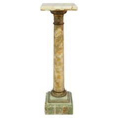 Classical Onyx & Gilt Bronze Sculpture Display Pedestal C1890