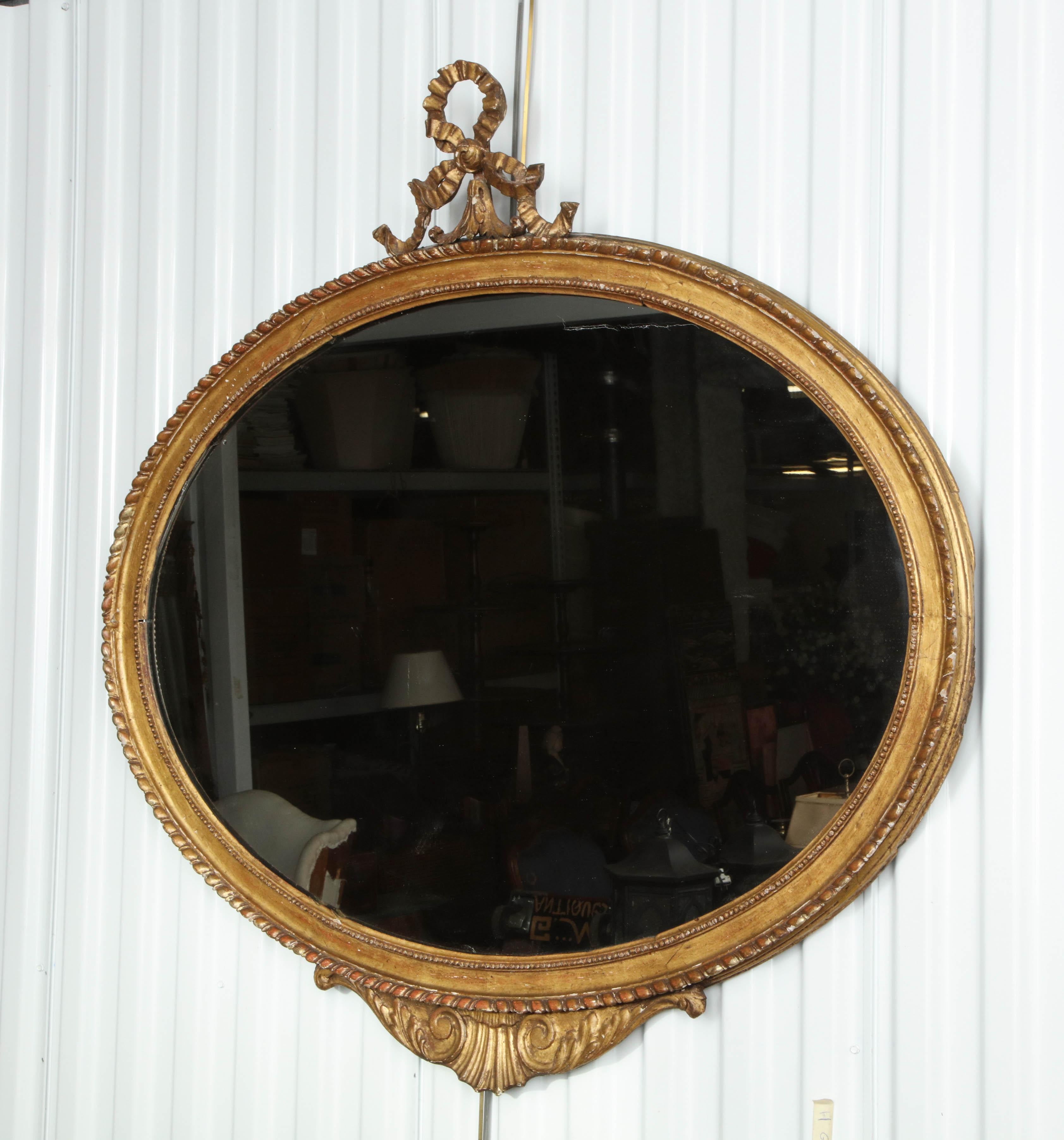 Classical Oval Gilt Mirror 1