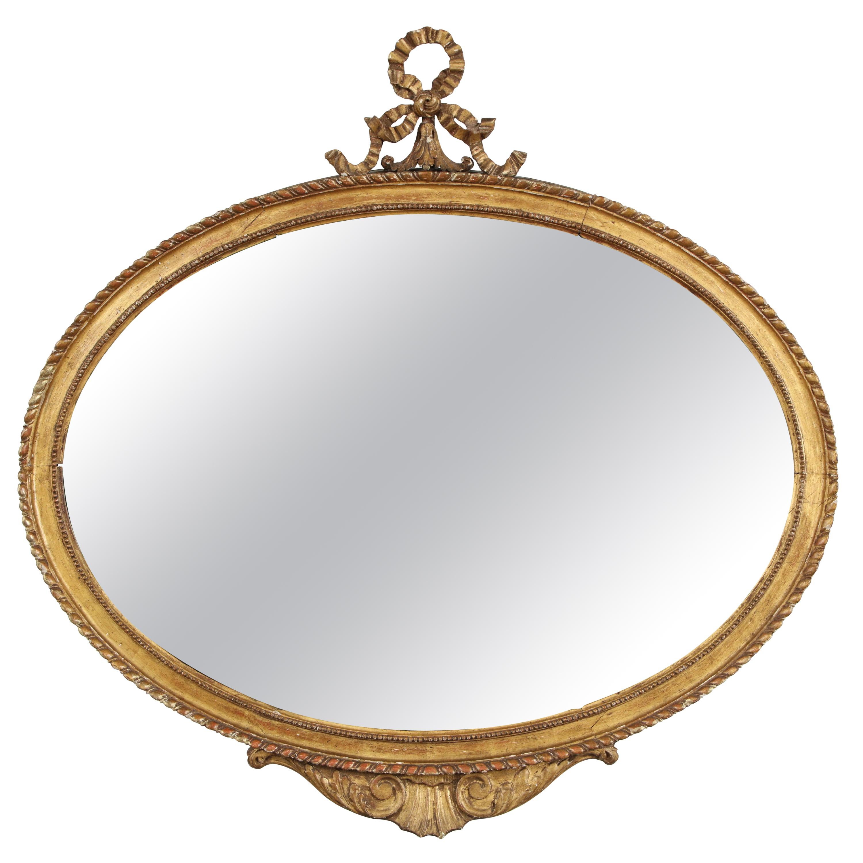 Classical Oval Gilt Mirror