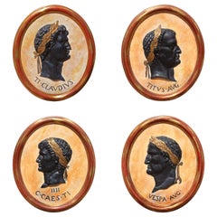 Classical Plaques of Roman Emperors Set of Four