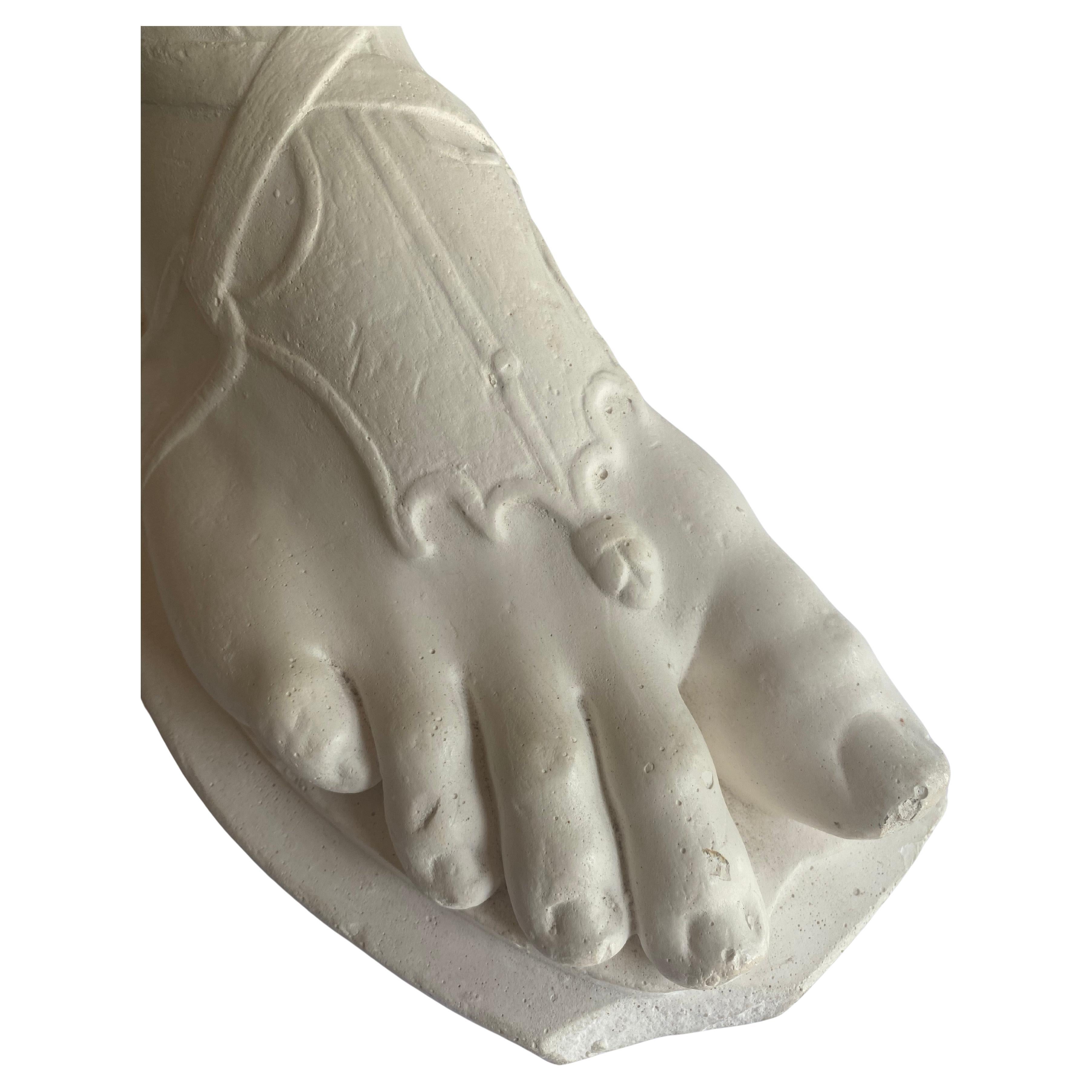 Klassische Hermes-Fußskulptur aus Gips von D. Brucciani & Co, London im Angebot 1