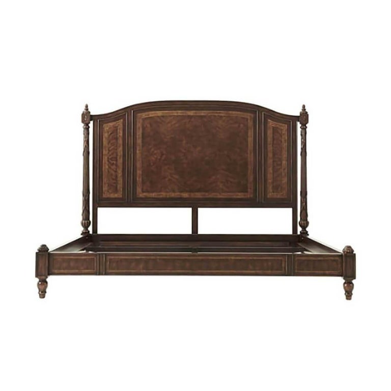 Classical Polished Queen Size Bed For Sale at 1stDibs queen size beds for sale, polished bed