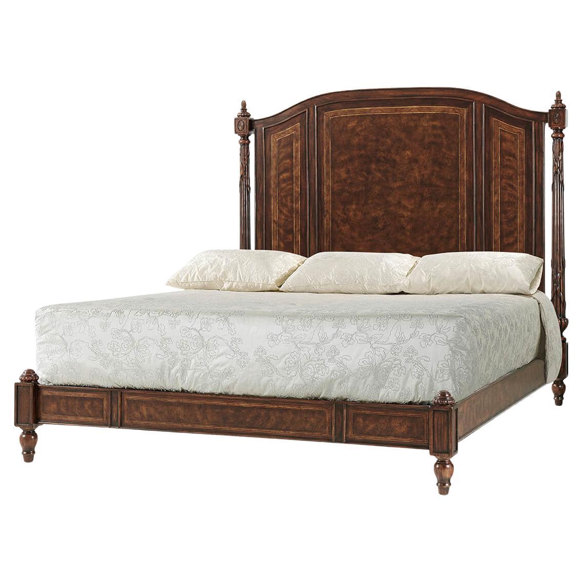 Vintage Baker Queen Size Sleigh Bed at 1stDibs baker sleigh bed