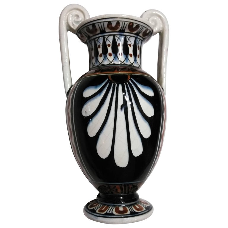 Classical Porcelain Greek Vase at 1stDibs