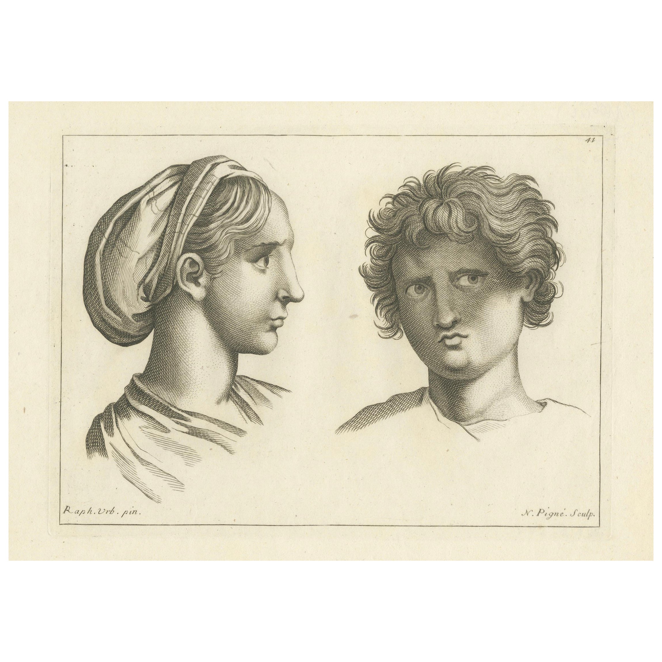 Classical Profiles: Die Vision des Raphael von Nicolas Pigné, 1740