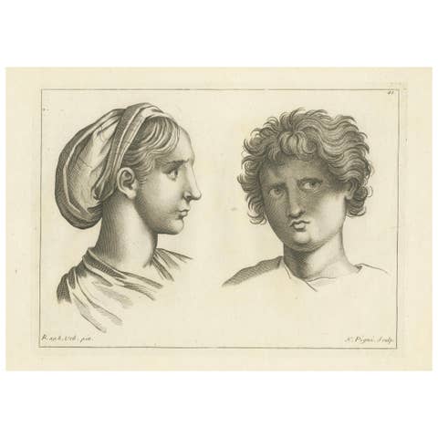 Classical Profiles: Raphael's Vision by Nicolas Pigné, 1740