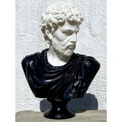 Classical Renaissance Marble Bust of Man