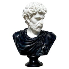 Classical Renaissance Marble Bust of Man