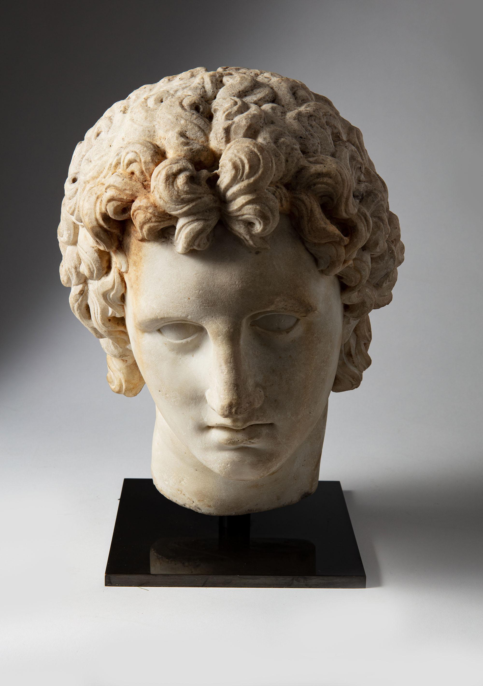 alexander the great marble bust