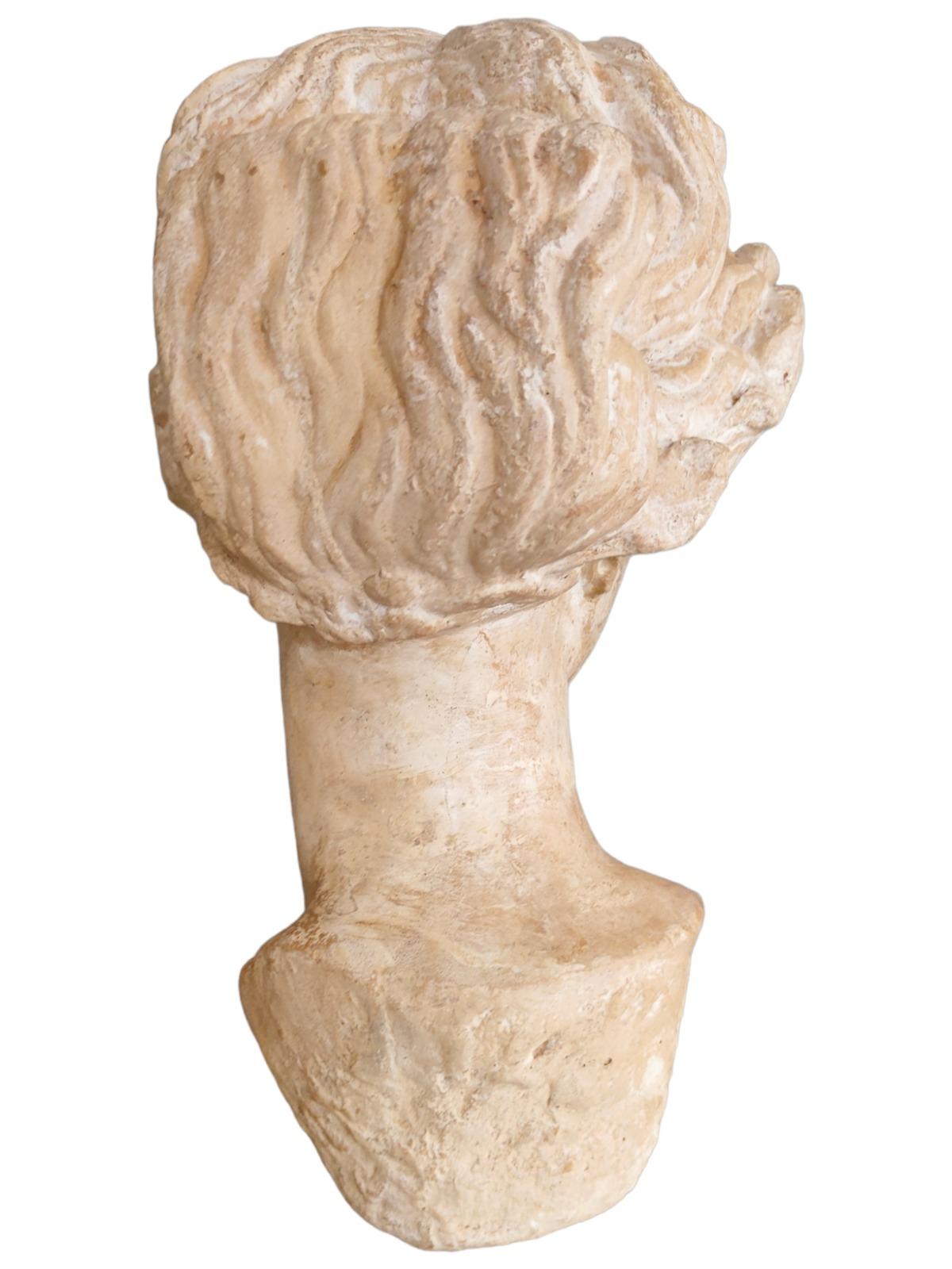 Hand-Crafted CLASSICAL ROMAN HEAD 20th Century