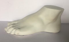 Classical Roman Style Plaster Foot Fragment Sculpture
