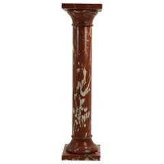 Classical Rouge Marble Pedestal