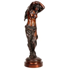 Classical Semi Nude Bronze Maiden, by Rousseau
