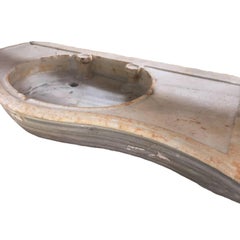 Classical Serpentine Marble Stone Sink Basin