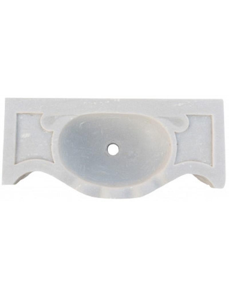 Classical Greek Classical Serpentine Marble Stone Sink Basin For Sale
