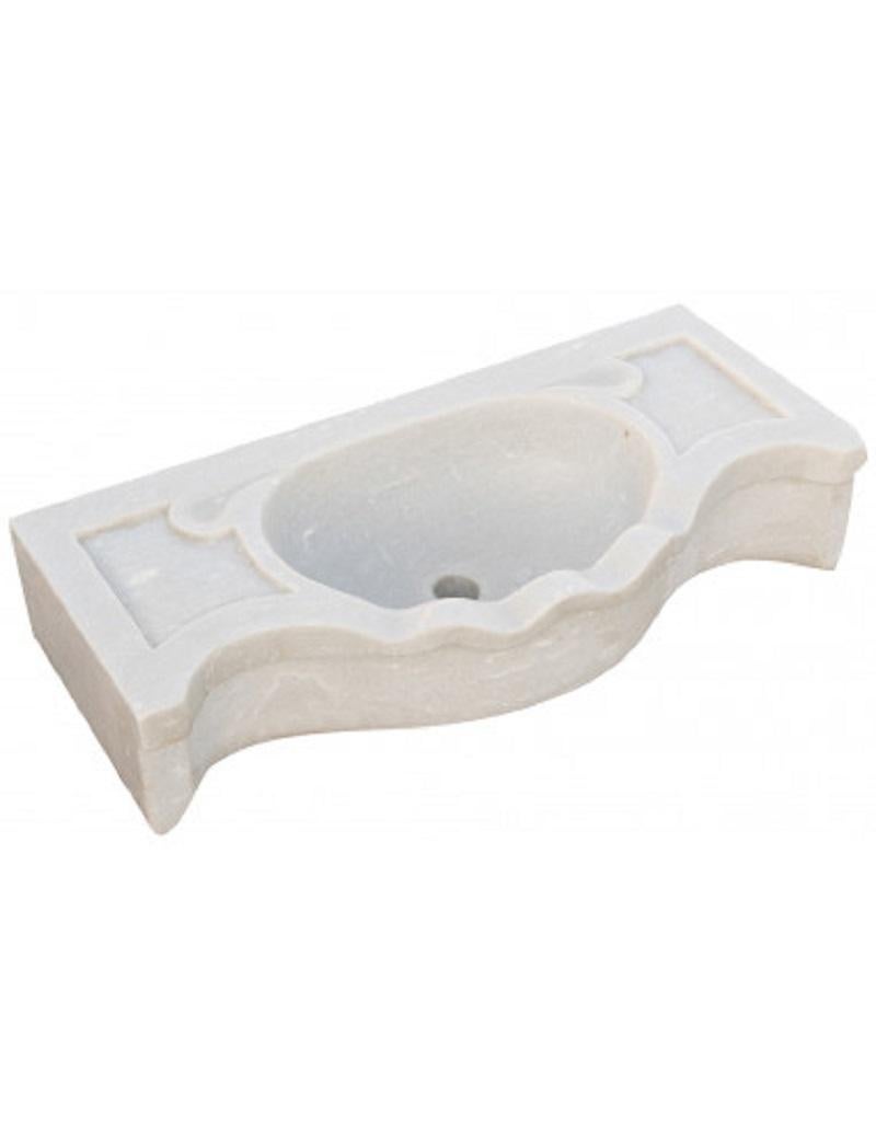 Classical Serpentine Marble Stone Sink Basin In New Condition For Sale In Cranbrook, Kent
