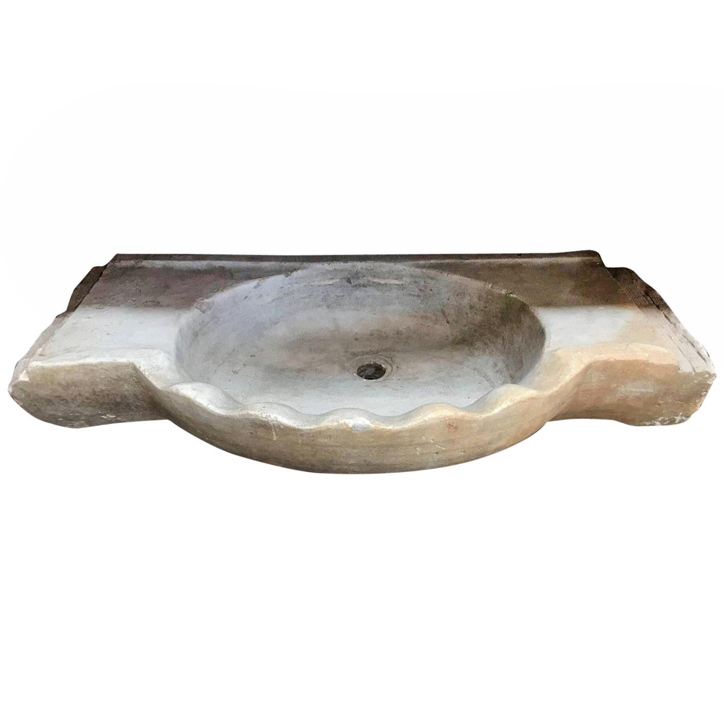 Classical Serpentine Marble Stone Sink Basin