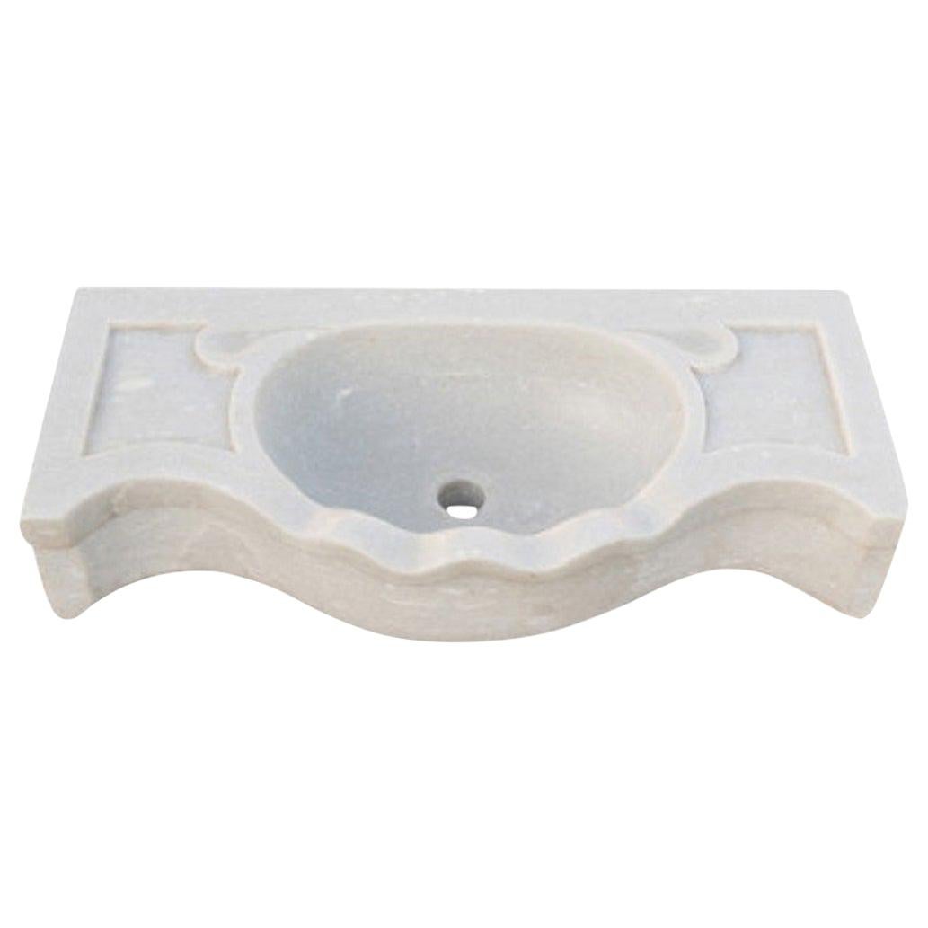 Classical Serpentine Marble Stone Sink Basin For Sale