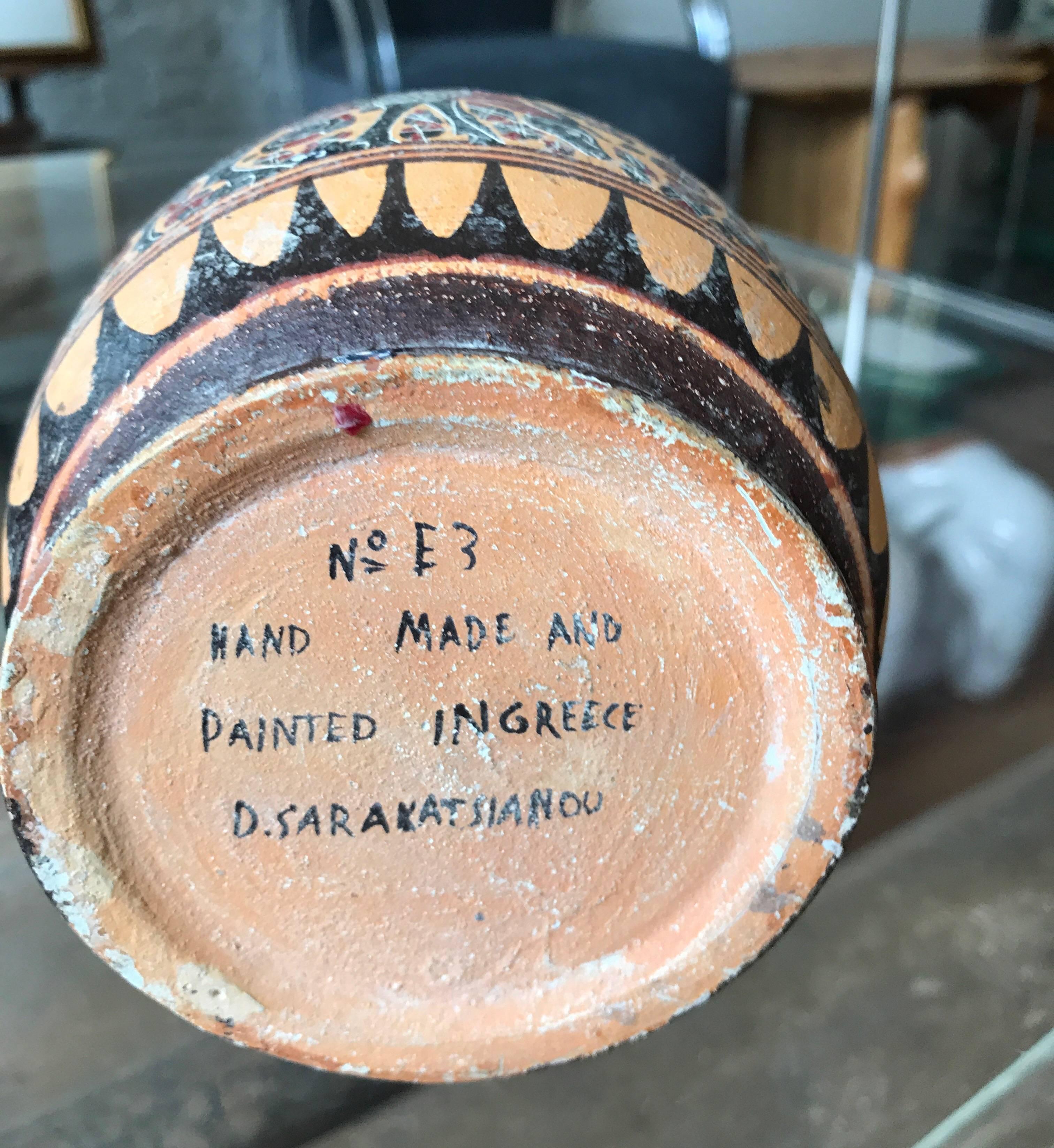 Classical Style Ceramic Greek Vase For Sale 7