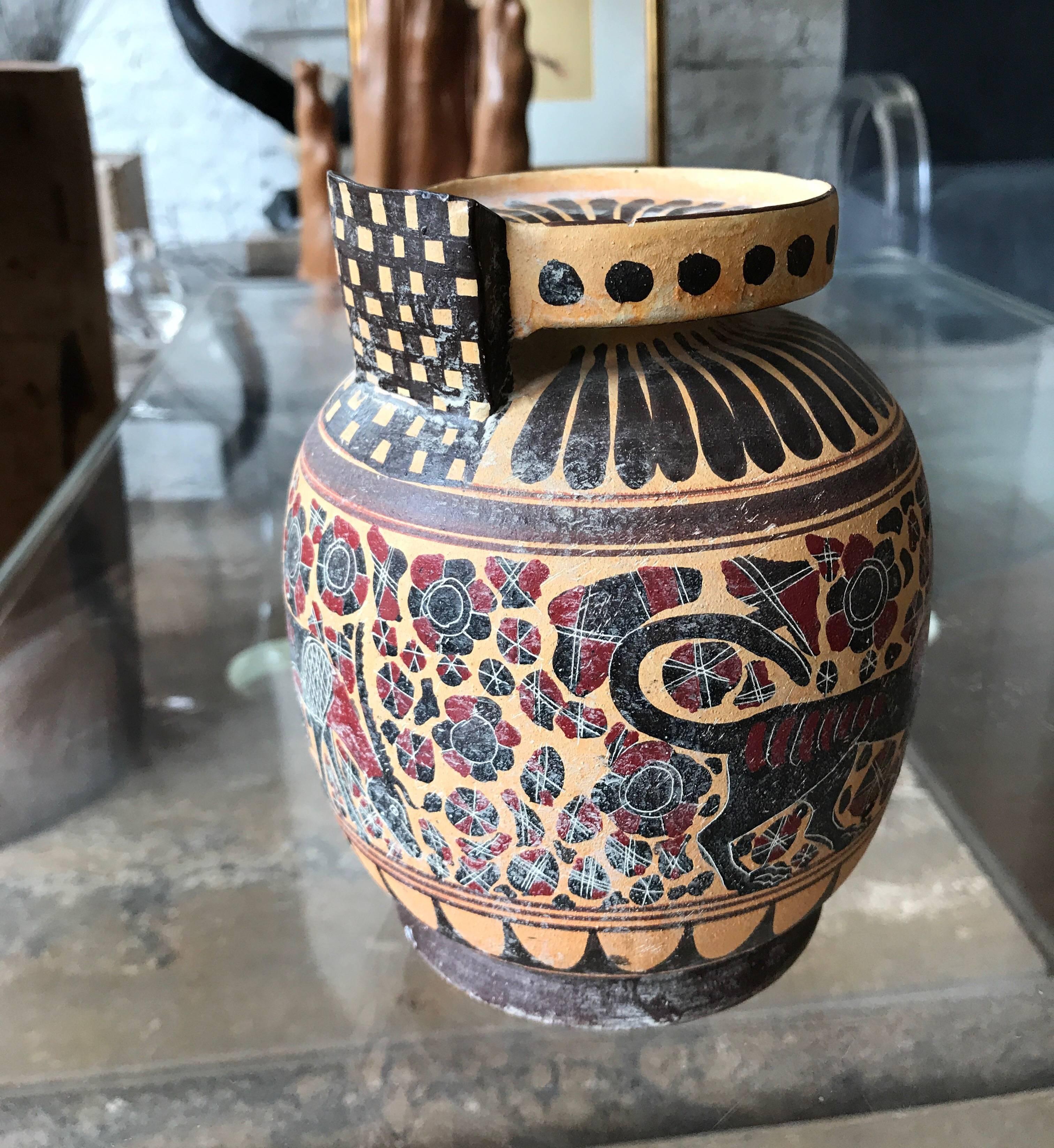 Classical Style Ceramic Greek Vase For Sale 8