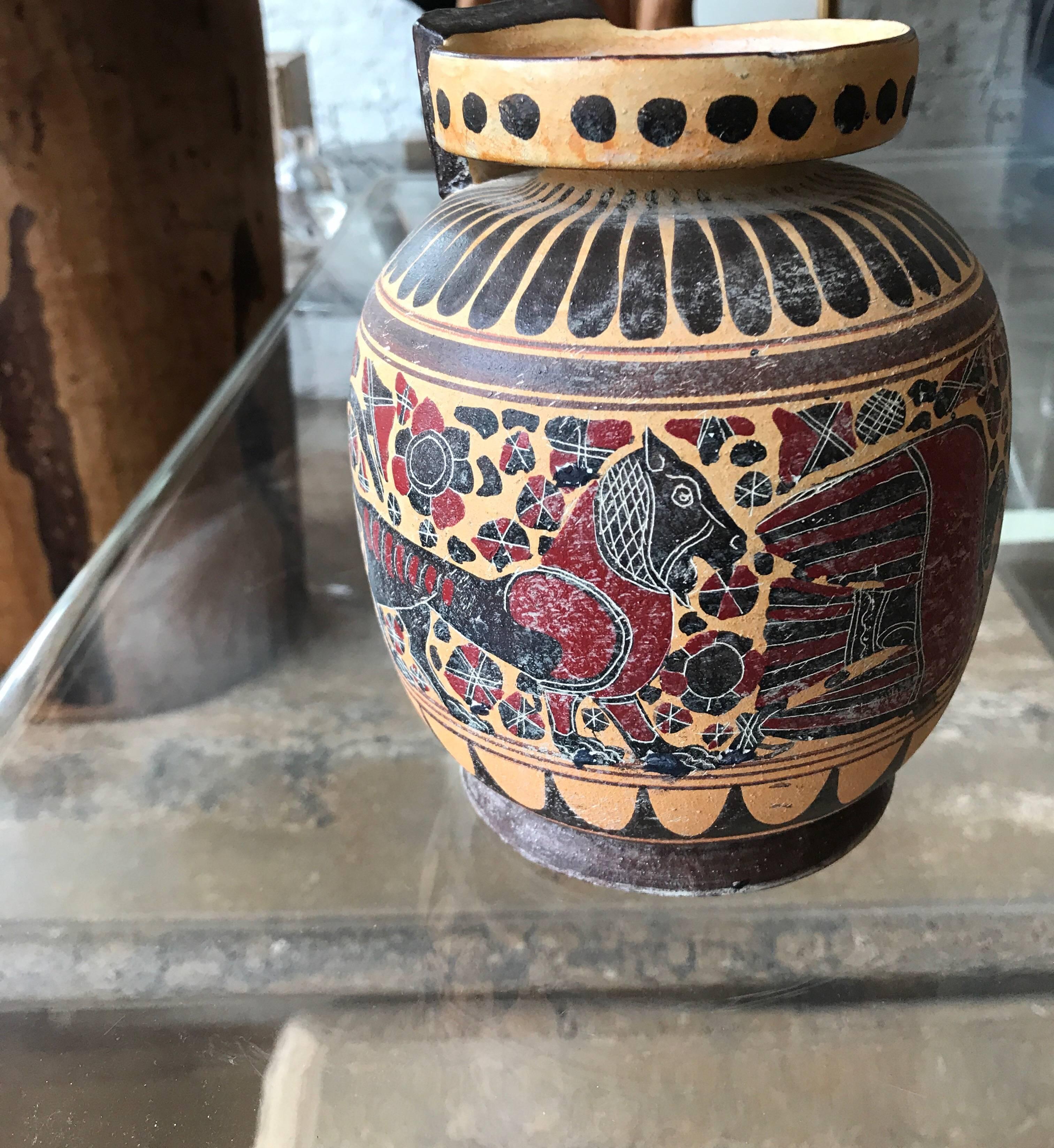 Classical Style Ceramic Greek Vase For Sale 9