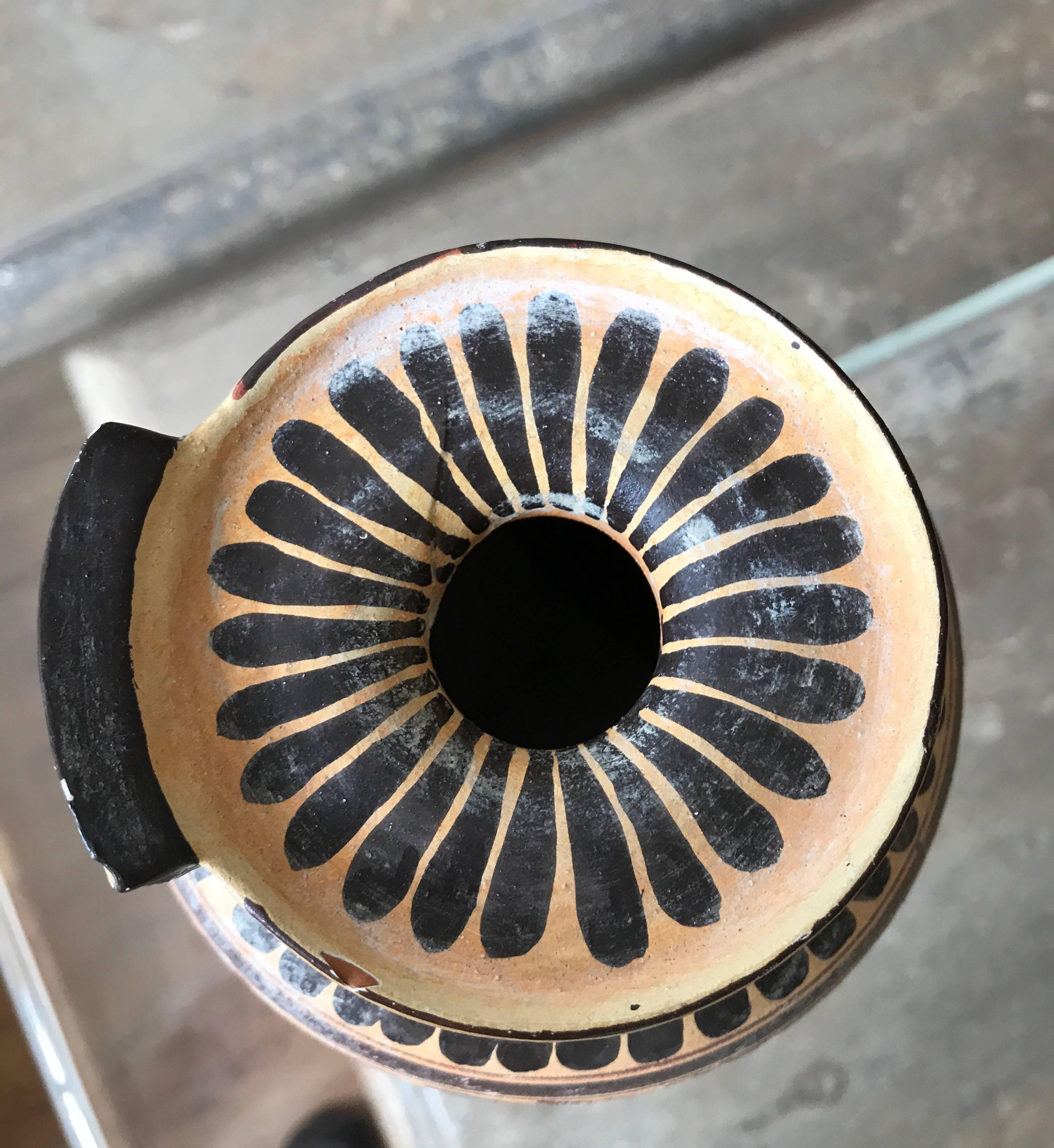 Mid-20th Century Classical Style Ceramic Greek Vase For Sale