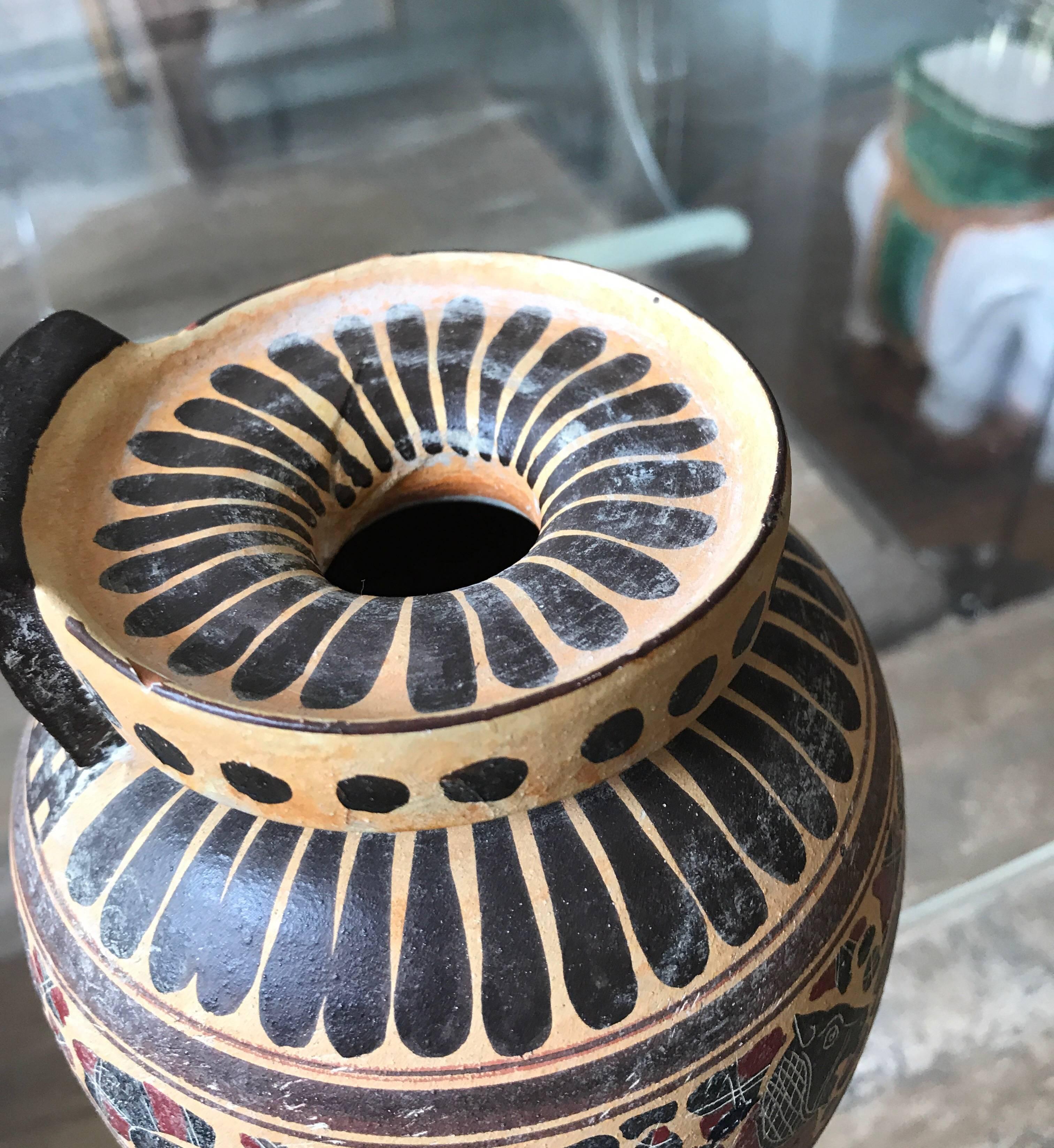 Classical Style Ceramic Greek Vase For Sale 1
