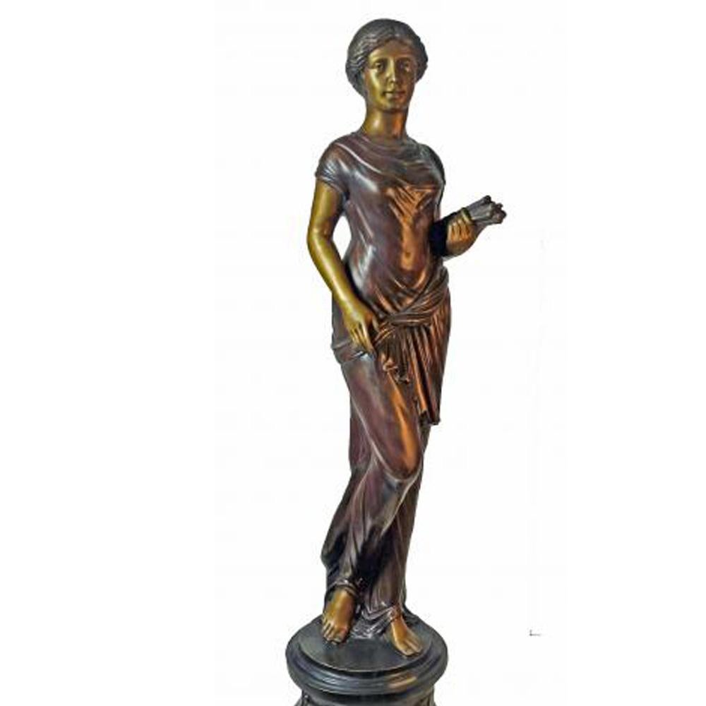 Allegorien der Jahreszeiten Skulpturen aus Bronze im klassischen Stil Contemporary (Gegossen) im Angebot