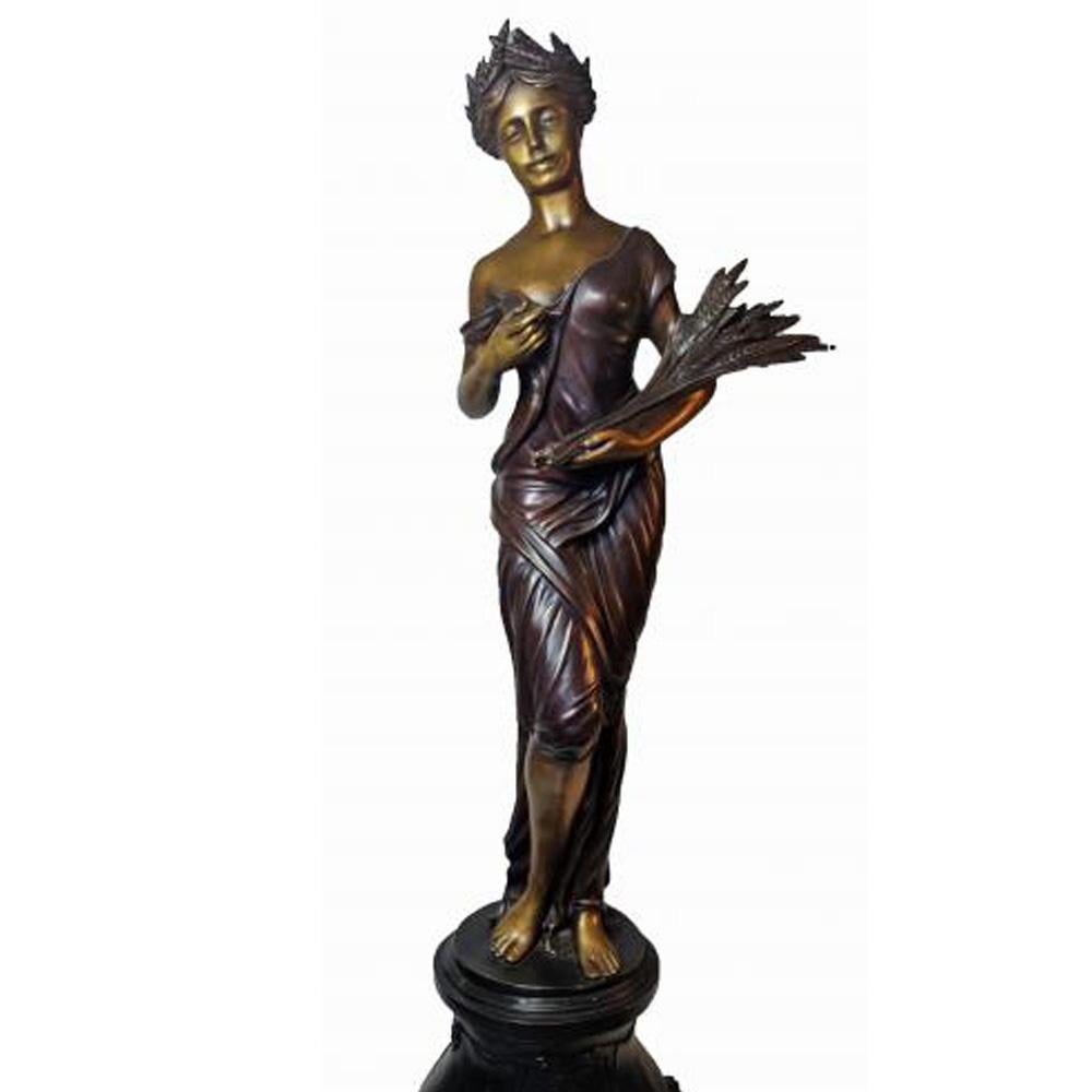 Classical Style Contemporary Bronze Allegories of the Seasons Sculptures For Sale 1